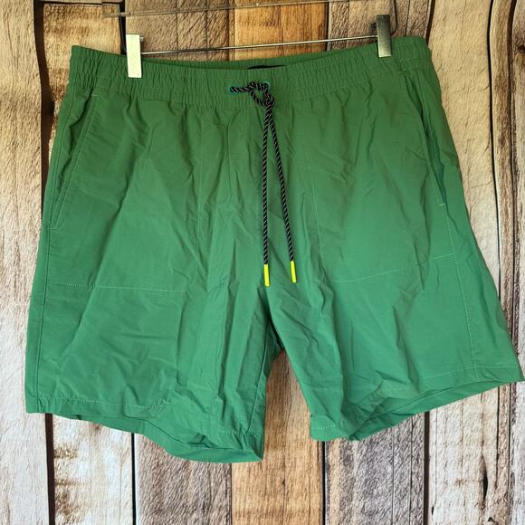 Bonobos Shorts Mens Athletic Gym Green XL Elastic Waist Versatile Sports Outdoor - Picture 1 of 9